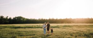 Familie in der Sonne